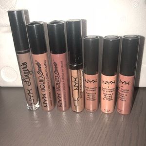 NYX NEW sealed lipsticks and glosses (7 total)